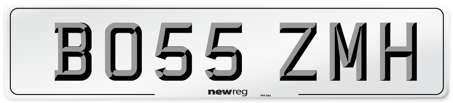 BO55 ZMH Number Plate from New Reg